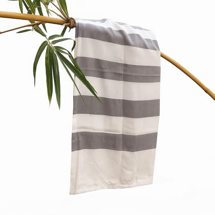 Alangrahaa Bamboo Bath Towl  Coral Pink Grey & Mint Green Bathroom Decor Machine Washable