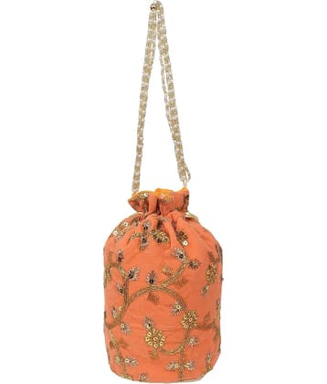 CherryTree - Orange Fabric Potli