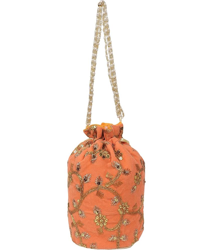 CherryTree - Orange Fabric Potli
