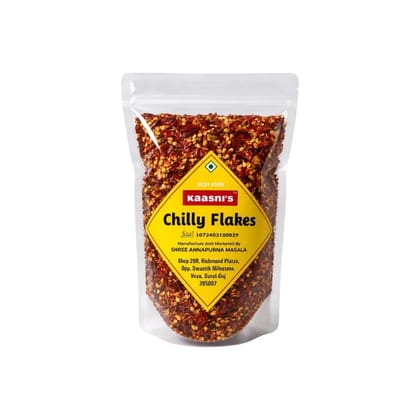 Red Chilli Flakes Homemade | Dry Red Chilli Flakes Seasonings | Aromatic Spicy Dried Pizza Pasta Seasoning | Zero added Colours, Fillers, Additives & Preservatives | 100% Natural | 50gm