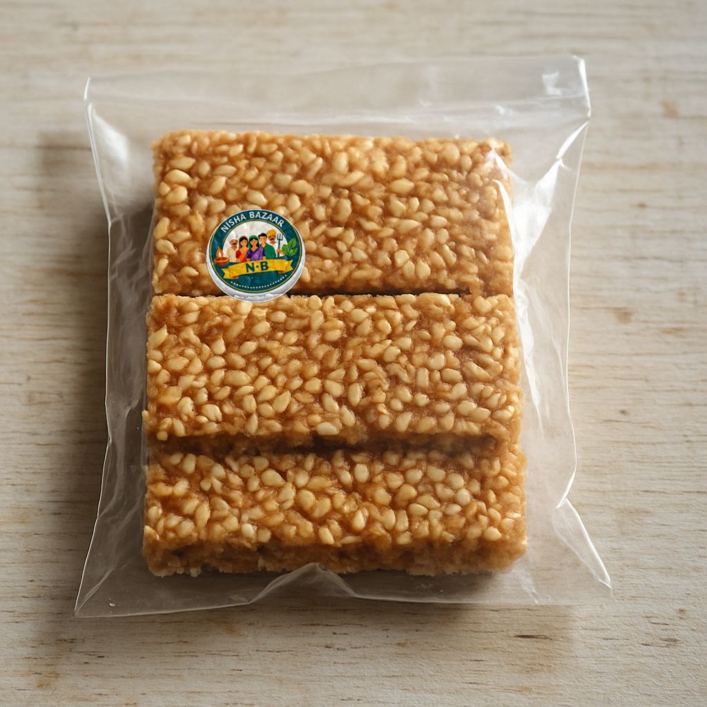 Nisha Bazaar's til chikki - sesame brittle