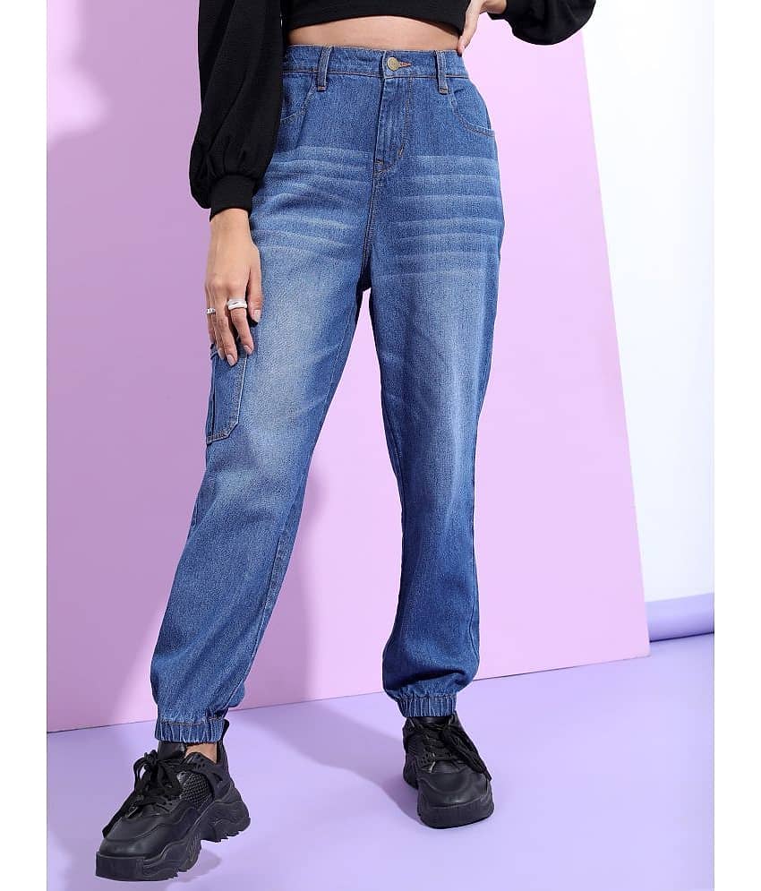 Ketch - Blue Cotton Jogger Women's Jeans ( Pack of 1 )