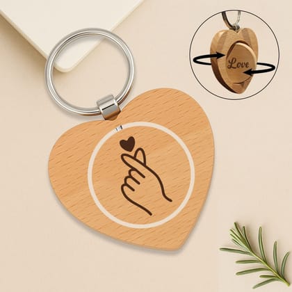 Custom Rotating Wooden Keychain : Stylish and Functional
