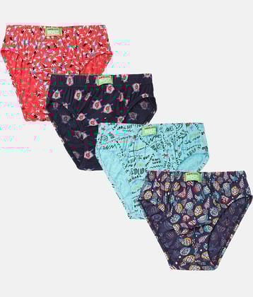 Lux Cozi Pack of 4 Boys Cotton Briefs ( Multicolor )