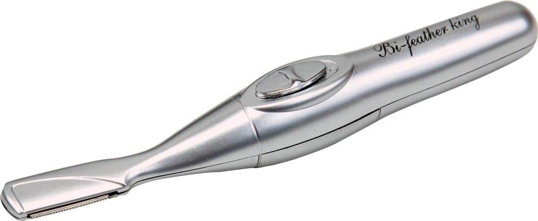 Nawani Bi-Feather King Eyebrow Hair Remover and Trimmer for Women (Silver)