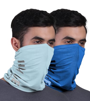 FREECULTR Unisex Bamboo Bandana, Anti Microbial Super Soft & Comfort Fit, Breathable Multipurpose Headband, Face Mask for Dust Protection and Sun - Printed Pack of 2-Chalk Blue,Pilot Blue FREECULTR Unisex Bamboo Bandana, Anti Microbial Super Soft & Comfort Fit, Breathable Multipurpose Headband, Face Mask for Dust Protection and Sun - Printed Pack of 2-Chalk Blue,Pilot Blue