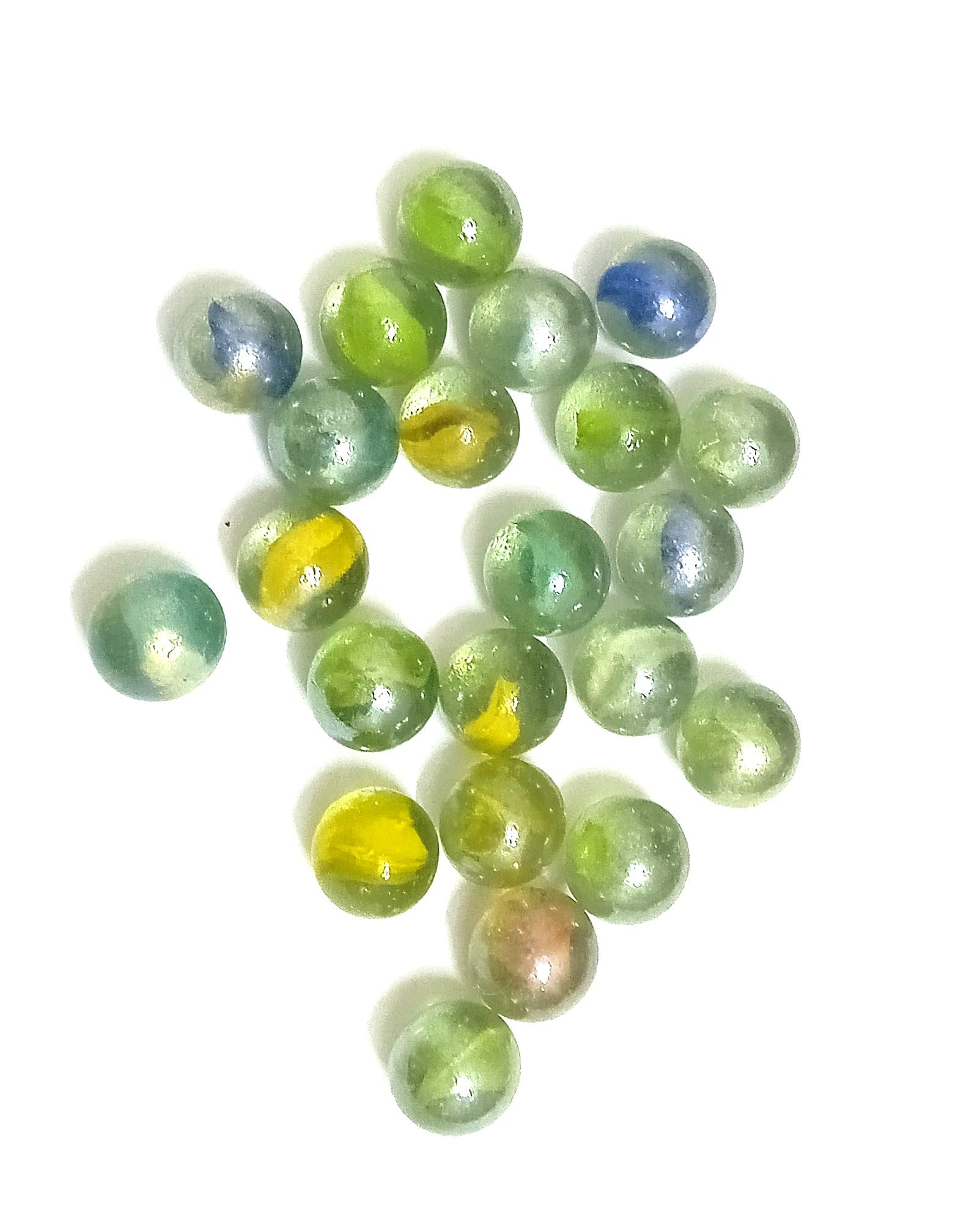 Nawani Large Size 25 Pcs of Glass Marbles Unique Collection.Size 2 cm