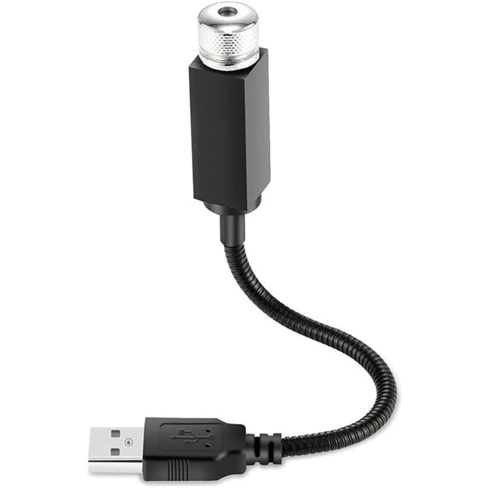 Ambient Star Light 12V 360 Degree Rotation Use for USB Party Decoration Disco Laser Light (Red)