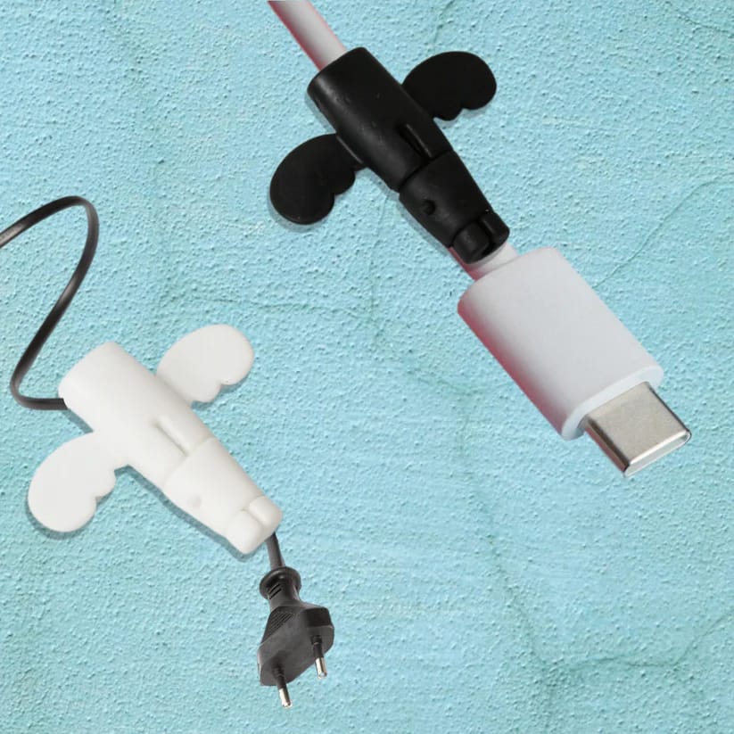 Silicone Data Cable Protector Angel 2-in-1 Cord Saver & Storage Tool ( 6 Pc )