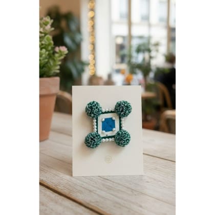 HANDCRAFTED PEARL ACCENT BROOCH 