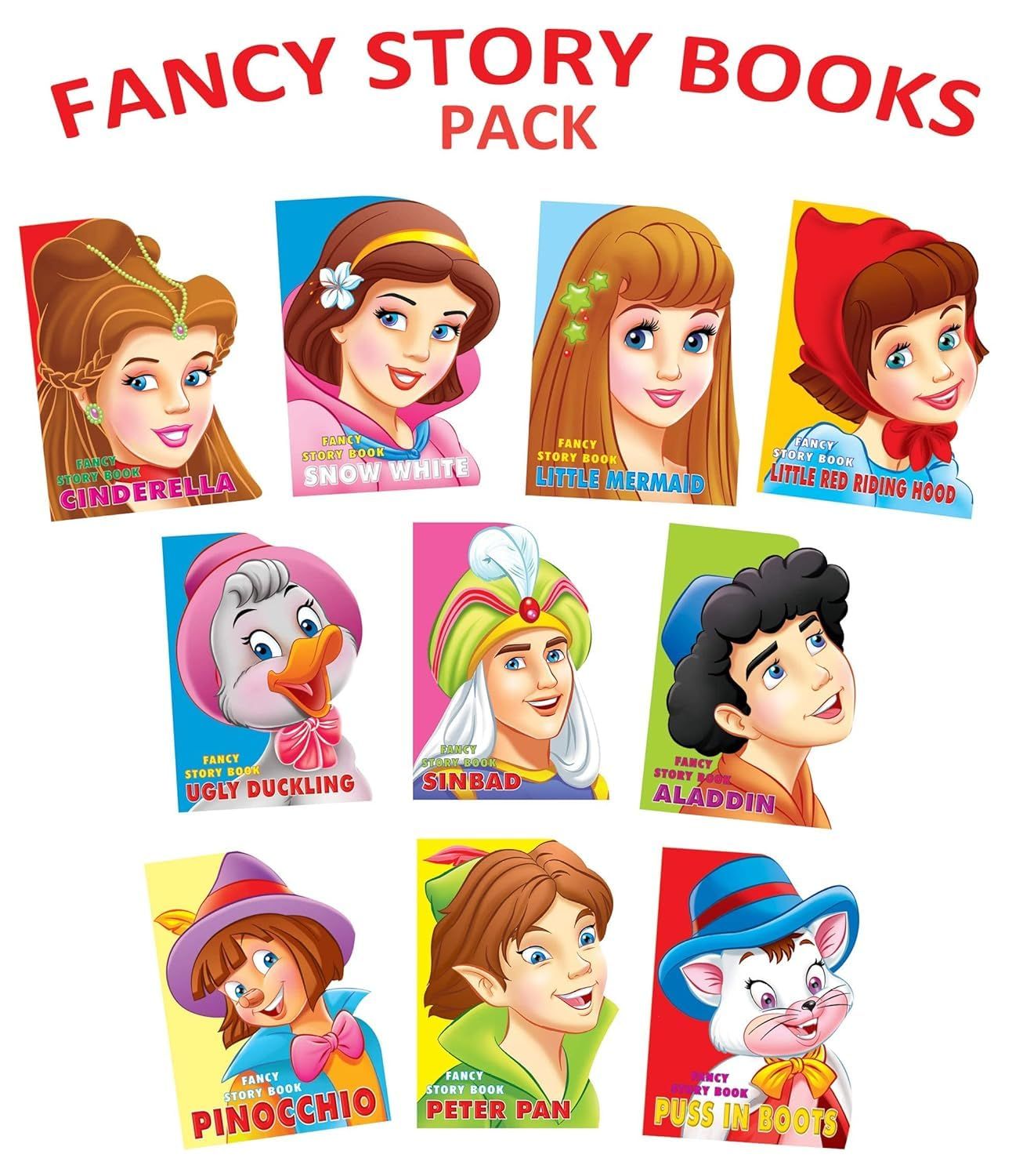 Fancy Story Board Books - (10 Titles) [Paperback] Dreamland Publications