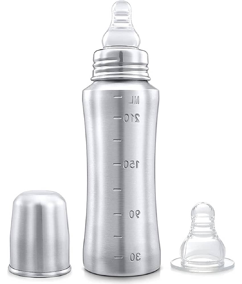 BBYARAJ 240 Silver Feeding Bottle ( Pack of 1 )