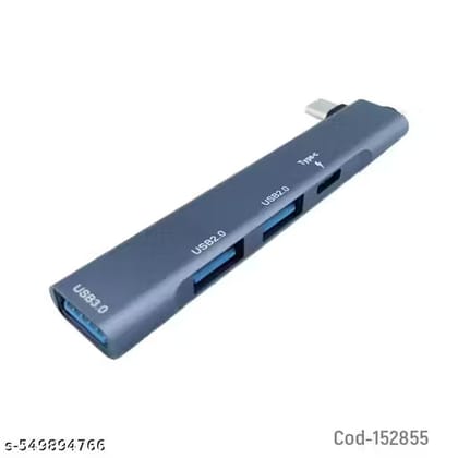 Type-C USB Hub 4-in-1 USB Splitter with 1x USB 3.0, 2x USB 2.0, 1x Type-C Charging Port | High-Speed Data Transfer | Ultra-Slim Design for Laptop, MacBook, and Android Devices Type-C USB Hub 4-in-1 USB Splitter with 1x USB 3.0, 2x USB 2.0, 1x Type-C Charging Port | High-Speed Data Transfer | Ultra-Slim Design for Laptop, MacBook, and Android Devices