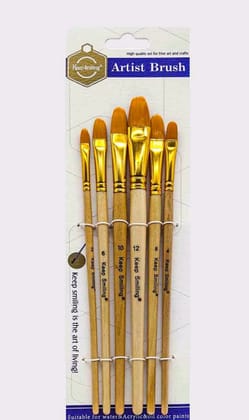 Keep Smiling Filbert Brushes - 6 brush