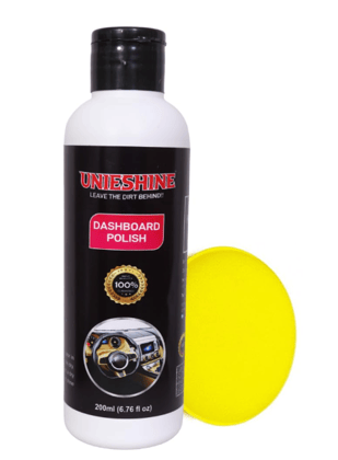 Unieshine Dashboard Polish (200 Ml) with Polish Applicator Sponge