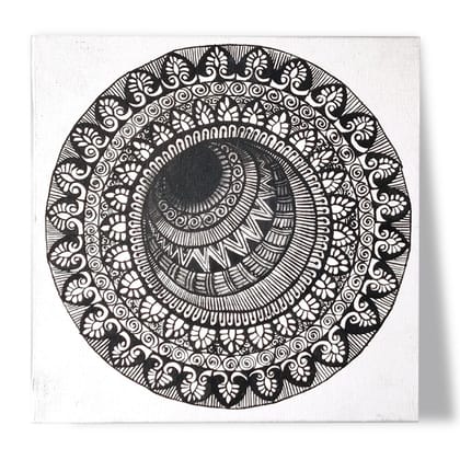 Pen Mandala on Canvas DIY Kit by Penkraft
