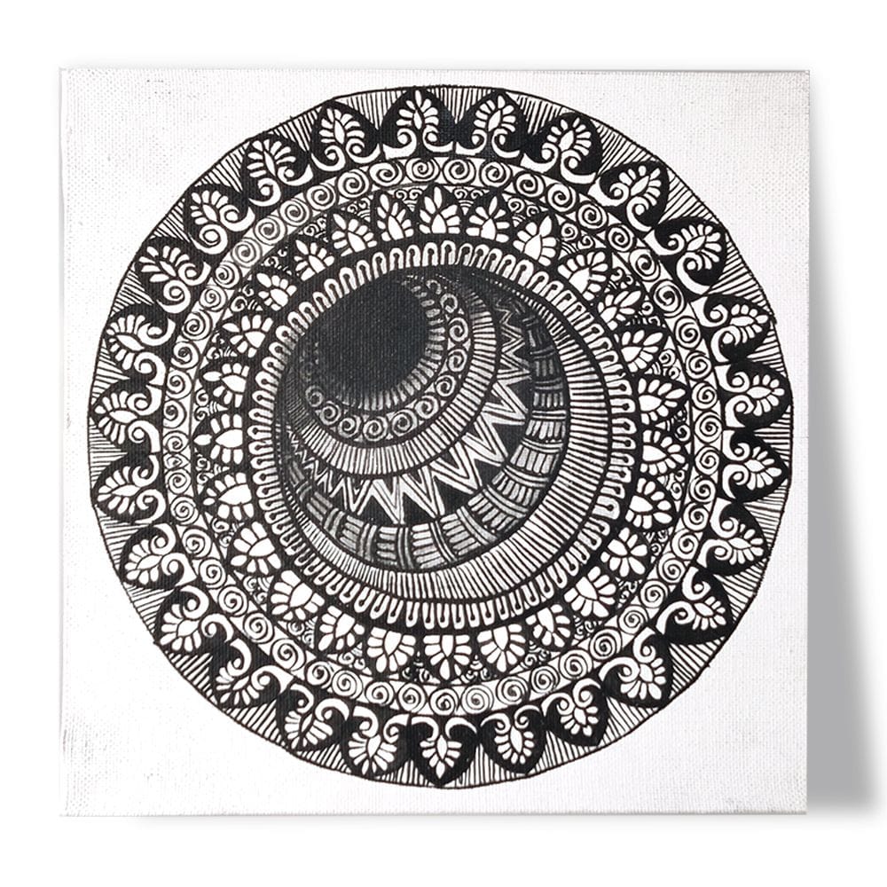 Pen Mandala on Canvas DIY Kit by Penkraft