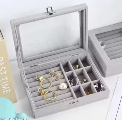 kaasni's Mini Jewelry Travel Case,Small Travel Jewelry Organizer, Portable Jewelry case Travel Mini Storage Organizer Portable Display Storage case For Rings Earrings Necklaces Gifts