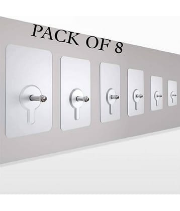 Set of 8 Self-Adhesive Screw Nails Wall Poster Non-Trace Stick Wall Hook