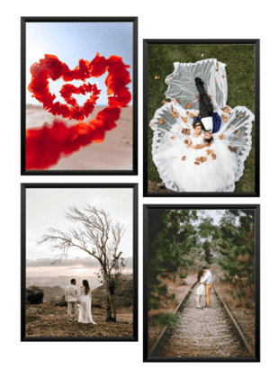 NOKKES Customized Set of 4 Premium Print Collage Photo Frames with Your Personalised Photos Frame (Size - 5X7 Inch) Home, Wall, Office Decor and Gifts (pack of 4 side1) NOKKES Customized Set of 4 Premium Print Collage Photo Frames with Your Personalised Photos Frame (Size - 5X7 Inch) Home, Wall, Office Decor and Gifts (pack of 4 side1)