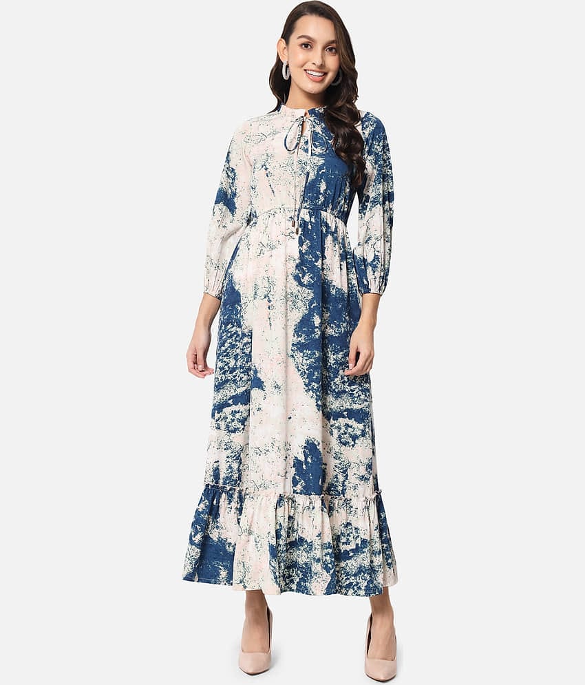 ALL WAYS YOU Women Polyester Dyed Fit & Flare Dress ( Multi Color )