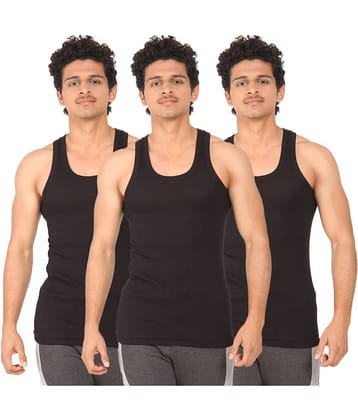 TT Pack of 3 Cotton Blend Sleeveless Vest For Men ( Multi )