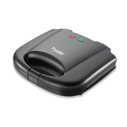 Prestige PGMFB 800 Watt Grill Sandwich Toaster with Fixed Grill Plates, Black