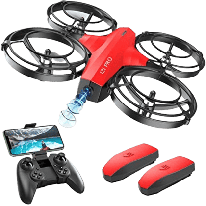 IZI PRO Nano Drone – 720P HD Camera, 2 Batteries, 360° Flip