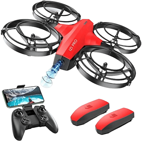 IZI PRO Nano Drone – 720P HD Camera, 2 Batteries, 360° Flip