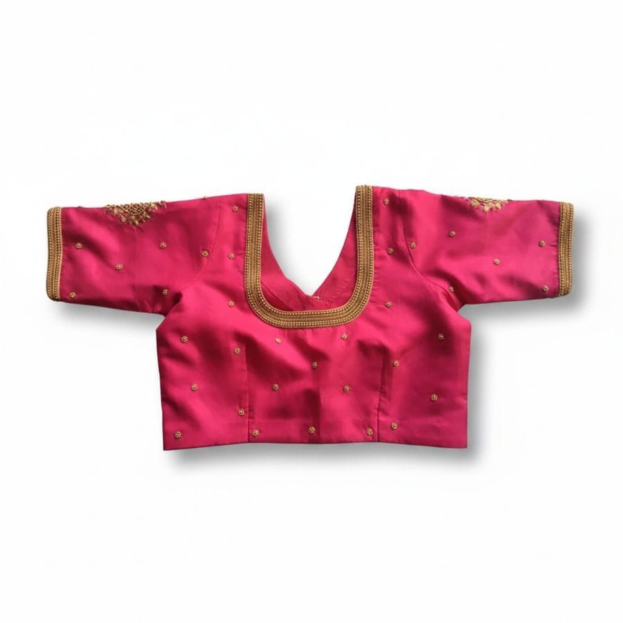 Pink Embellished Ethnic Blouse