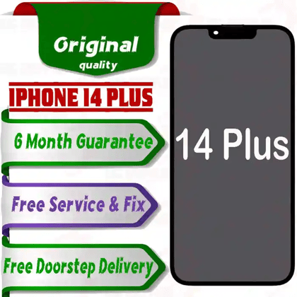 Apple iPhone 14 Plus  (display glass combo folder) Mobile Display LCD Screen With Touch. BLACK