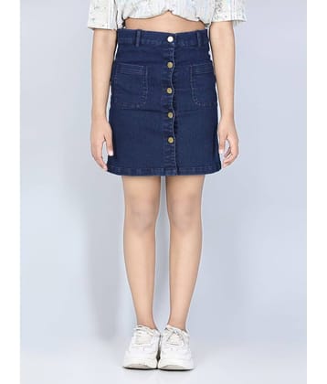 StyleStone Pack of 1 Girls Denim Straight ( Navy )