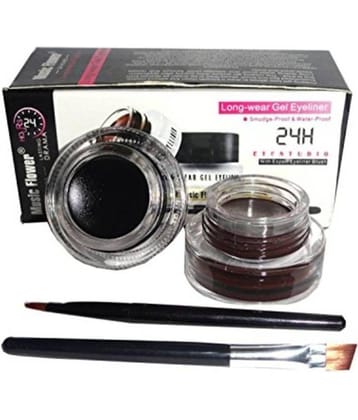 Music Flower Gel Eyeliner Black & Brown 8g