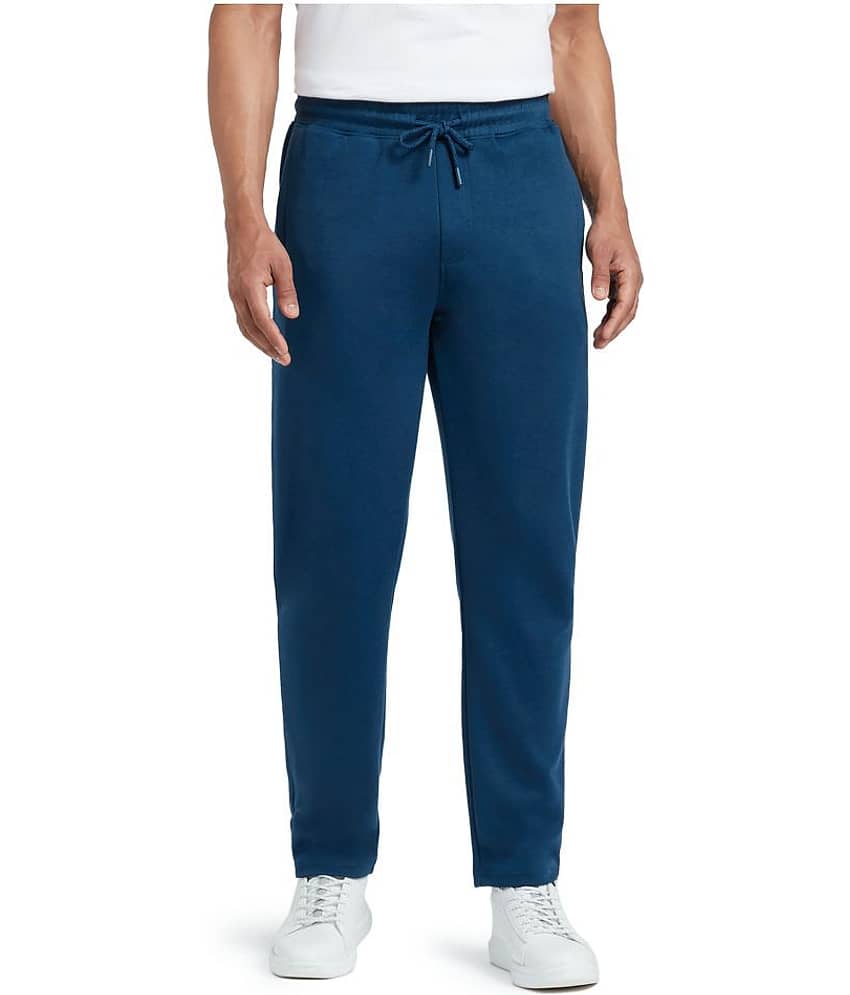 XYXX Blue Cotton Plain Trackpants Single