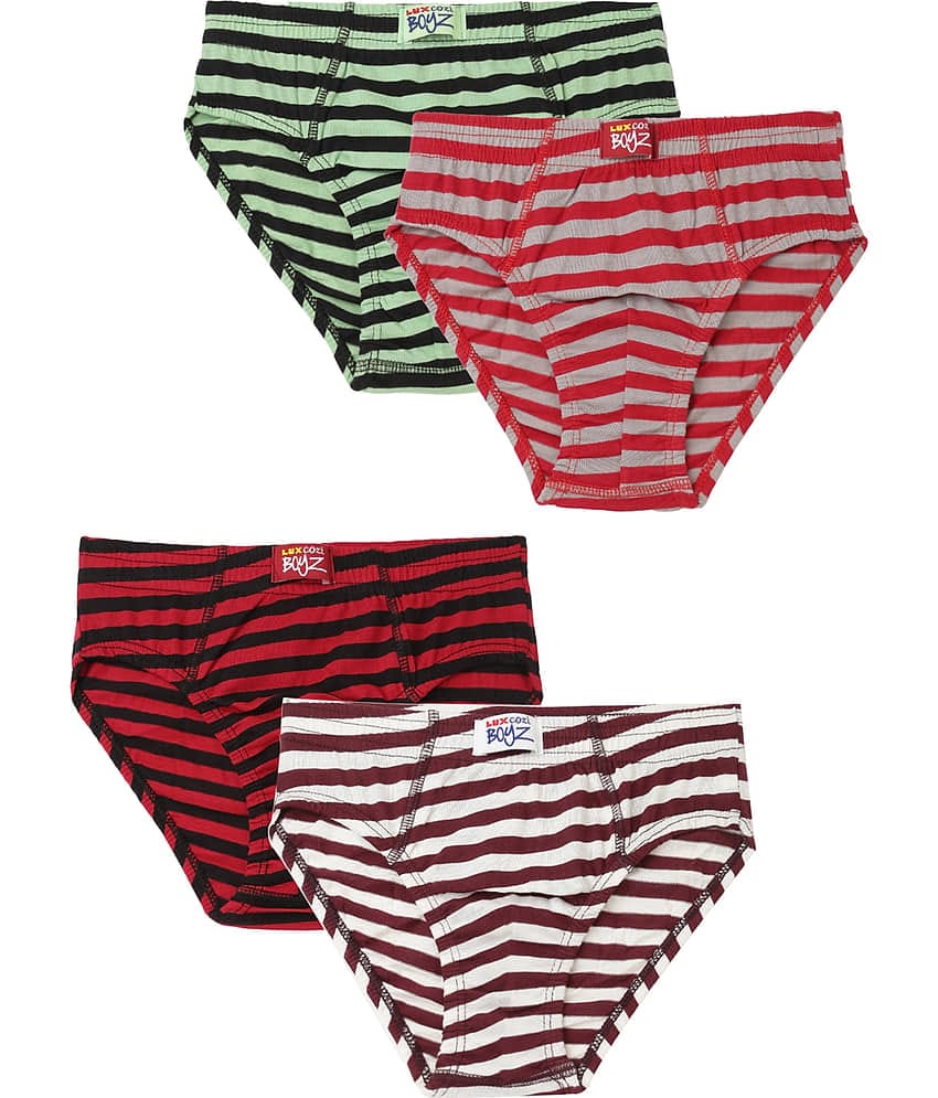 Lux Cozi Pack of 4 Boys Cotton Briefs ( Multicolor )