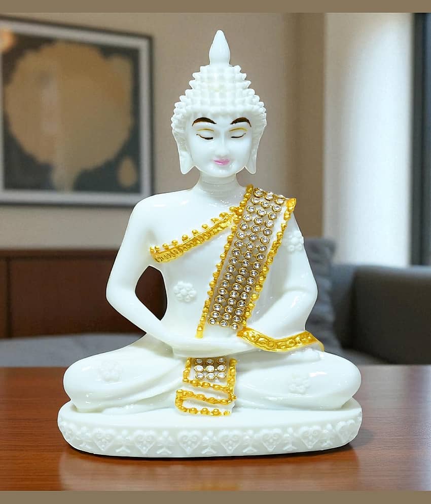 Sigaram Marble Buddha Idol ( 16 cm )