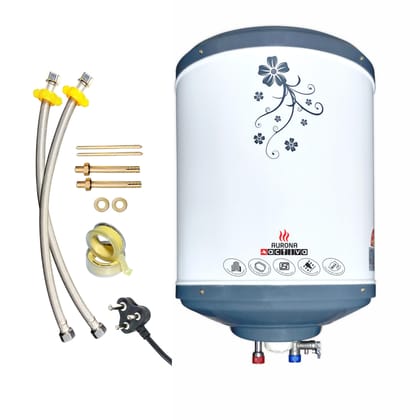 Activa Aurona 25 Liter Water Heater Geyser, ISI Copper Element 2 KVA, Storage Heat Water, Anti Rust Coated Tank, ABS Body, BEE 5 Start Rated, Energy Efficient, 5 Years Warranty Activa Aurona 25 Liter Water Heater Geyser, ISI Copper Element 2 KVA, Storage