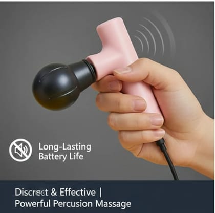 Pulseaura Multicolor Portable Mini Muscle Massager Gun Deep Tissue Percussion Therapy