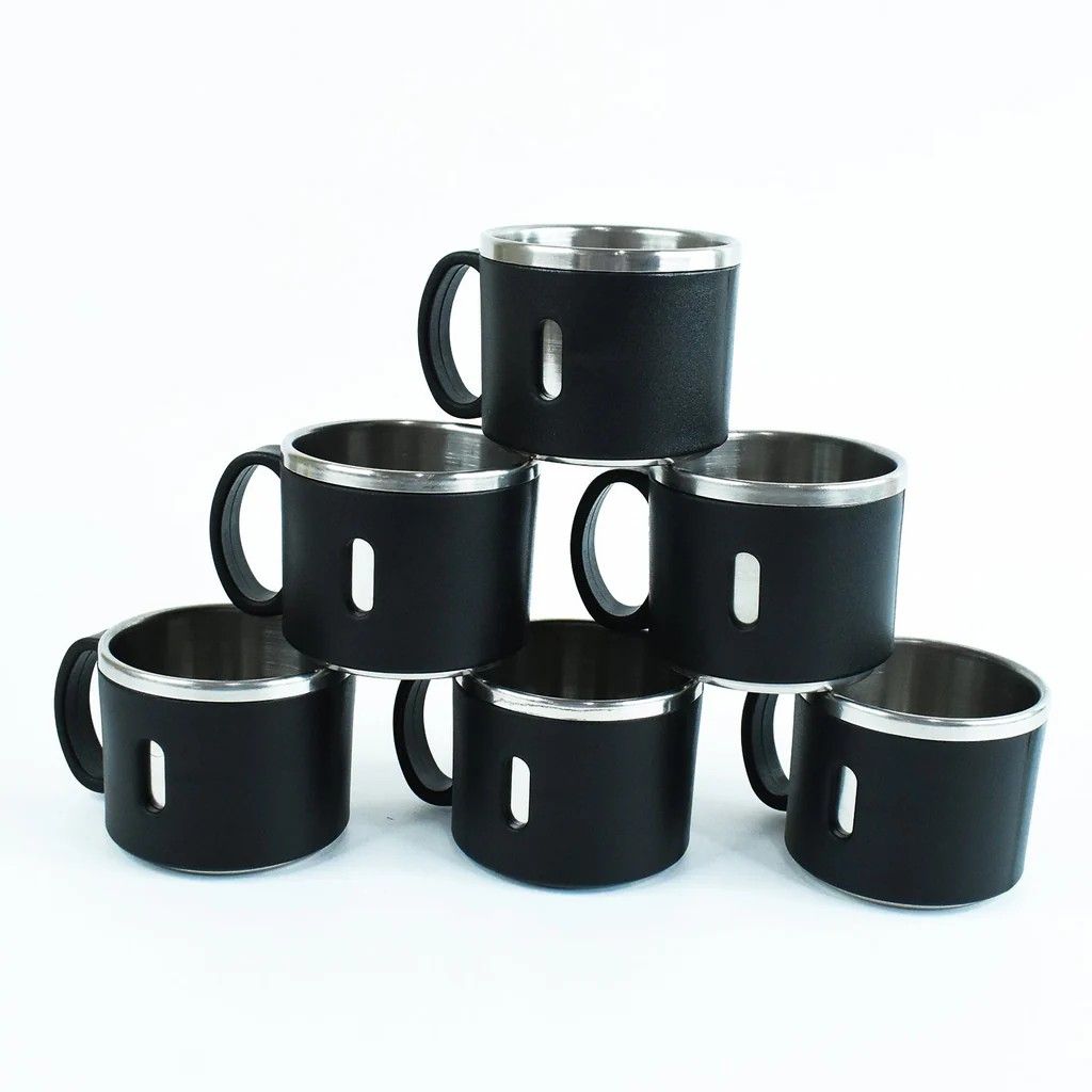 Apex Stainless Steel Desk Mug 6 Pcs (Multicolor)