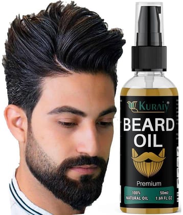 KURAIY Beard Growth Essential Oil For Men Beard Care Hair Growth Beard Care PACK OF 1