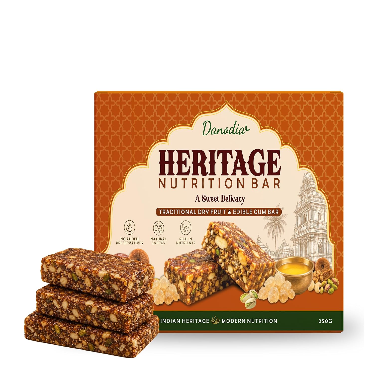 Danodia Foods Heritage Nutritional Bar, 250 gm