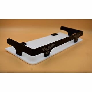 Bathroom Shelf Wall Mount/Kitchen Shelf, WHITE  BLACK Rack (15X5 INCH) Acrylic Wall Shelf