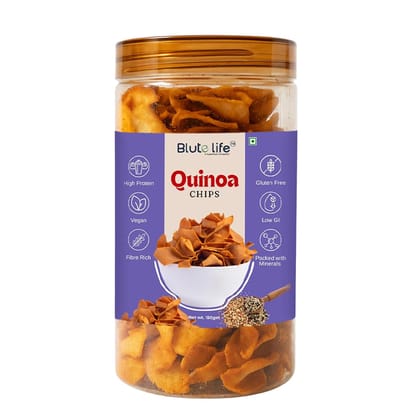 Blute life Millet/Healthy Chips/Finger Millet Crunch Chips for Healthy Munching | 150g Pack (Super Crunchy Baked Millet Chips) (150g, Quinoa Masala Chips) Blute life Millet/Healthy Chips/Finger Millet Crunch Chips for Healthy Munching | 150g Pack (Super Crunchy Baked Millet Chips) (150g, Quinoa Masala Chips)