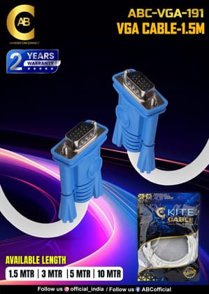 VGA CABLE 5Mtr (2Year Warranty)