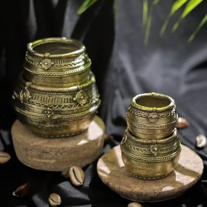Handcrafted Dhokra Mana (Set of 4)