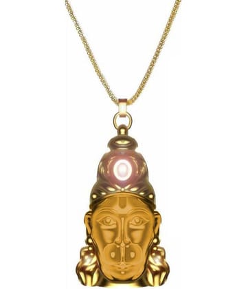 Shivansh Hanuman Chalisa Yantra with Gold Platted Chain