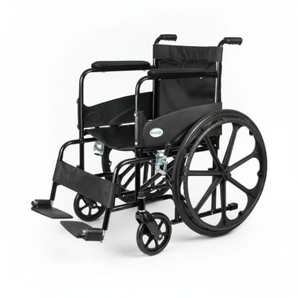 Standard Folding Wheelchair - Steel Frame
