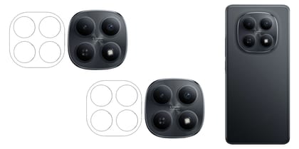 ISAAK Back Camera Lens Protector compatible for Redmi Note 15 5G (Pack of 2)