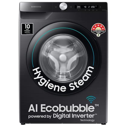 Samsung 7 Kg Fully-Automatic Front Loading Washing Machine Appliance with AI Control & SmartThings Connectivity (WW70T502DAB1TL,Black Caviar) Samsung 7 Kg Fully-Automatic Front Loading Washing Machine Appliance with AI Control & SmartThings Connectivity 