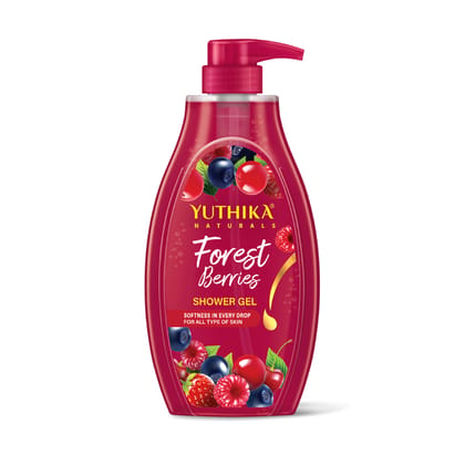 Yuthika Forest Berries Body Wash Shower Gel for Women and Men 750ml, Gentle Cleanser for All Skin Types